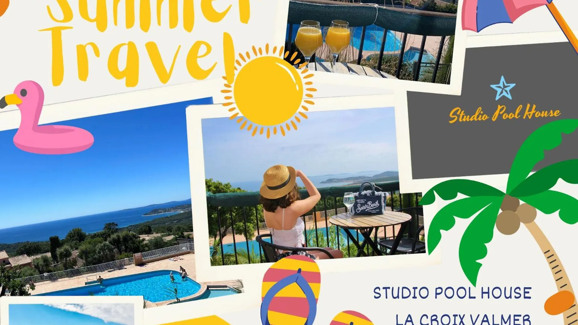 Studio Pool House Vue Mer Panoramique Amazing Sea View Wifi Linge Inclut Linen Included La Croix-Valmer